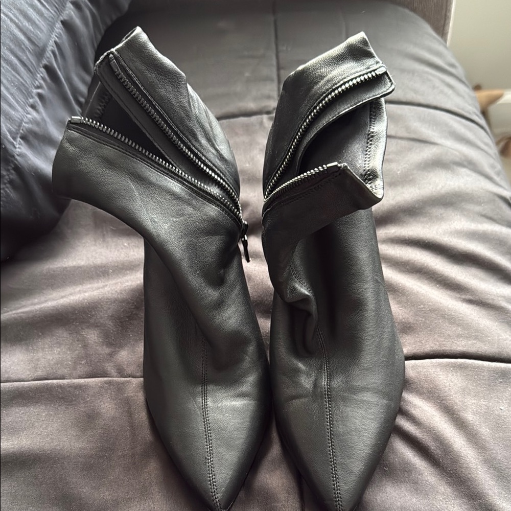 Rag & Bone Black Ankle Booties Sleek Design